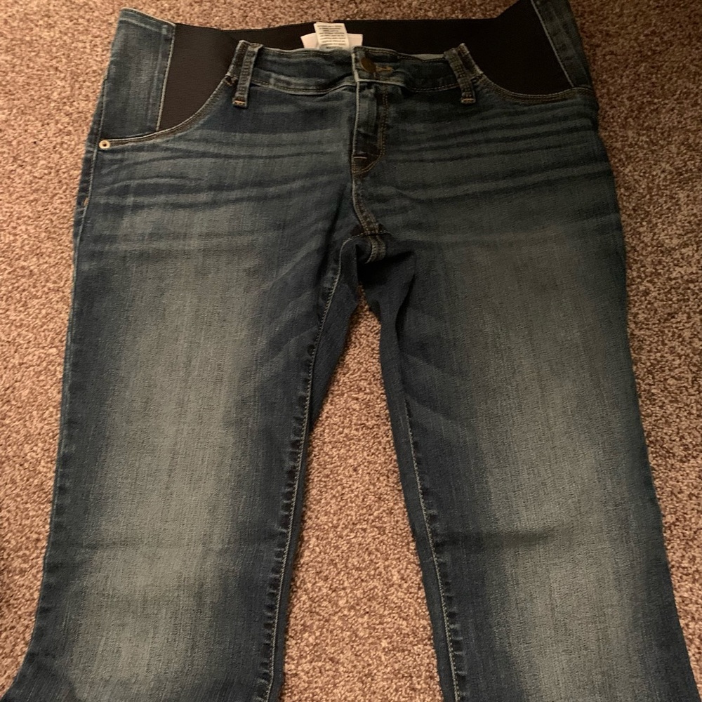 High Rise Inset Panel Bootcut Maternity Jeans - Picture 3 of 3